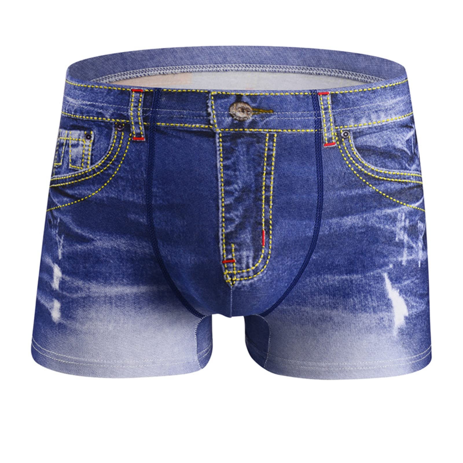  Evankin Men's Fake Jean Underwear Cotton Sexy Boxer Briefs Cowboy Printed Shorts
| Evankin Men's Cotton Sexy Boxer Brie